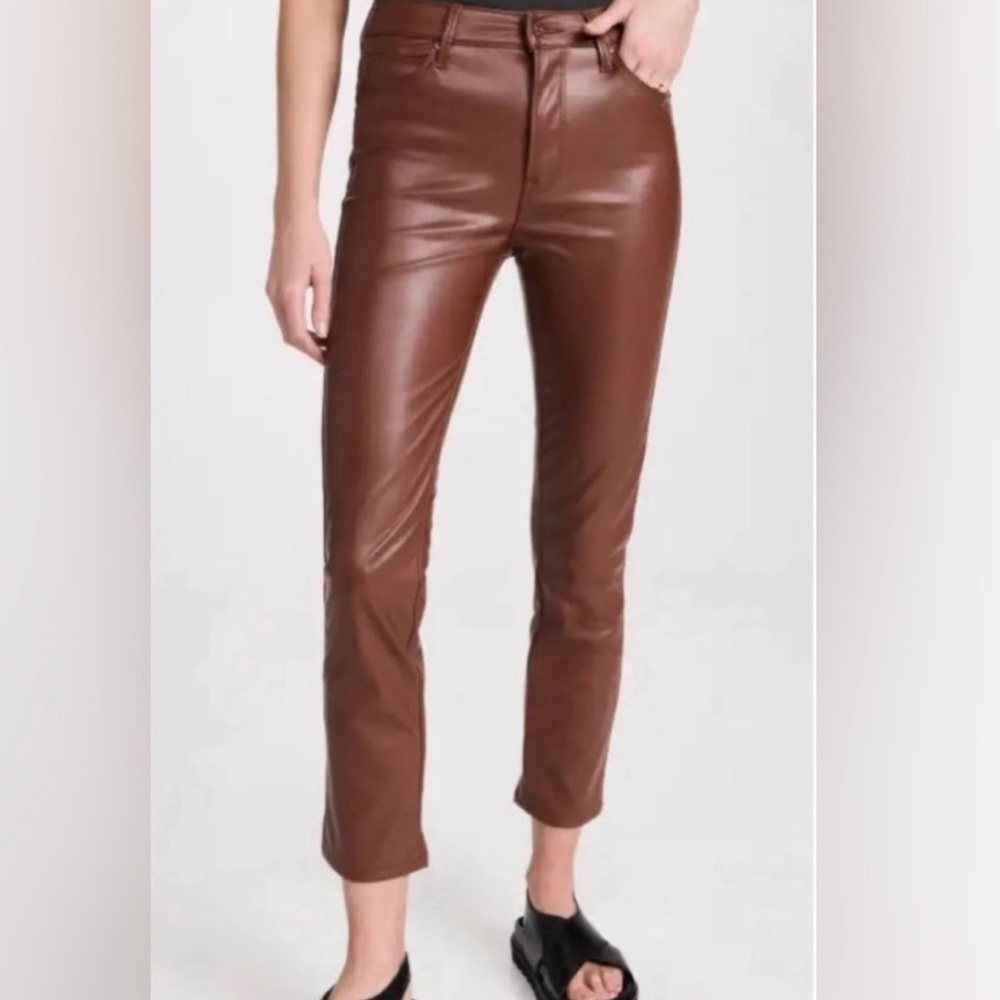 MOTHER brand new faux leather pants size 27